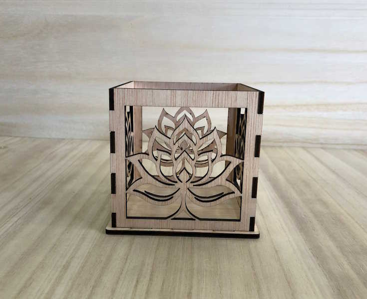 Porta velas Flor de Loto Abierta